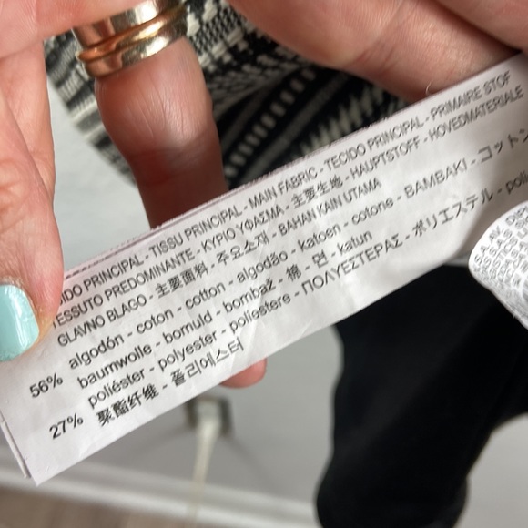 Zara velvet trim boho patterned a-line short dress xs - Picture 7 of 8